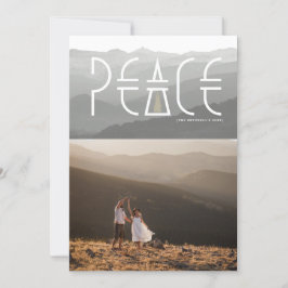 Tarjeta Festiva Paz de montaña | Foto de vacaciones