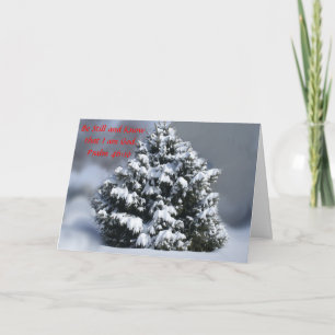 Tarjeta Festiva Paz de navidades