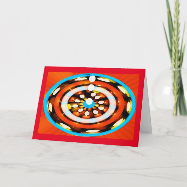 Tarjeta Festiva Paz de otoño (Anverso)