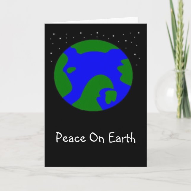 TARJETA FESTIVA PAZ EN LA TIERRA (Anverso)