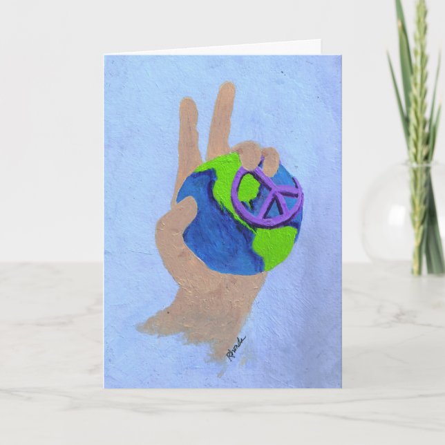 Tarjeta Festiva Paz en la tierra (Anverso)
