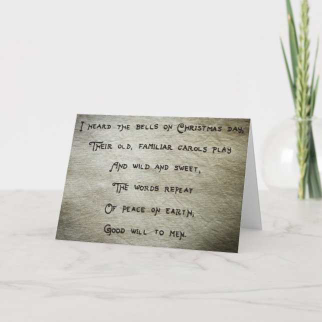 Tarjeta Festiva Paz en la Tierra (Anverso)