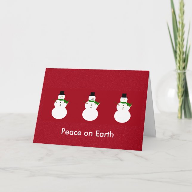 Tarjeta Festiva Paz en la tierra (Anverso)