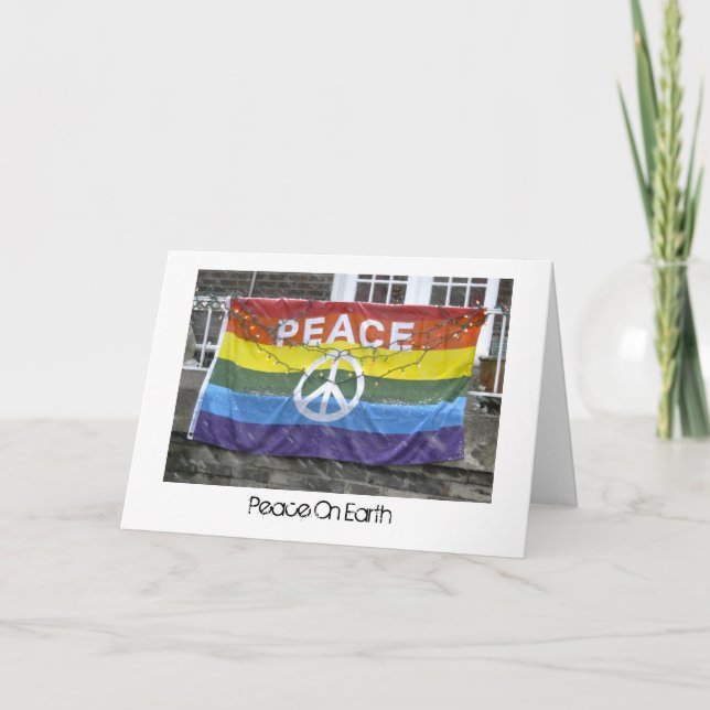 Tarjeta Festiva Paz en la tierra (Anverso)