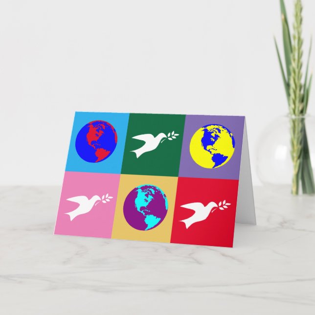 Tarjeta Festiva Paz en la Tierra (Anverso)
