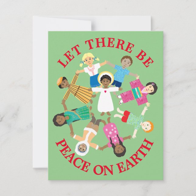 Tarjeta Festiva Paz en la Tierra (Anverso)