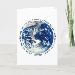 Tarjeta Festiva Paz en la Tierra