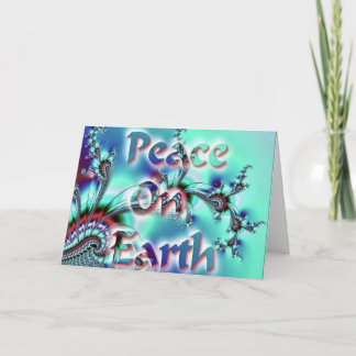Tarjeta Festiva Paz en la tierra