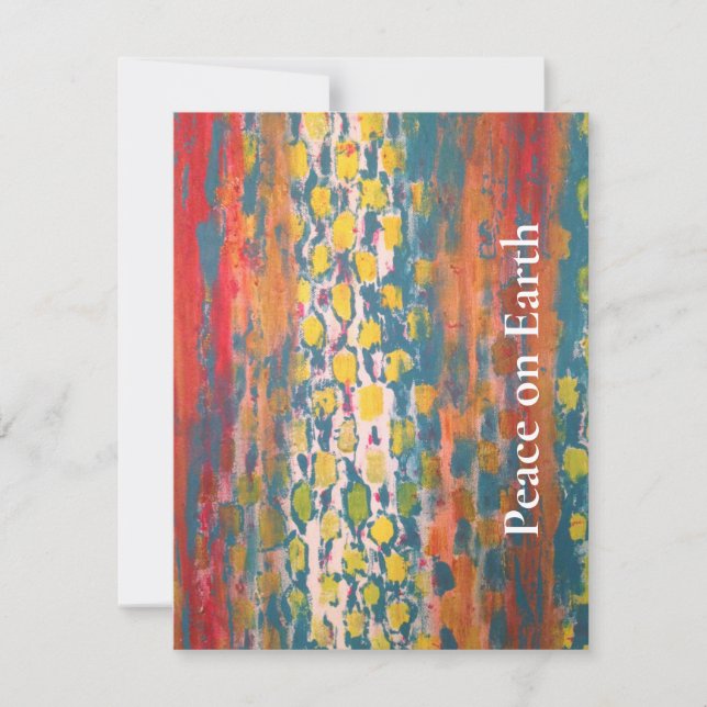 Tarjeta Festiva Paz en la Tierra (Anverso)