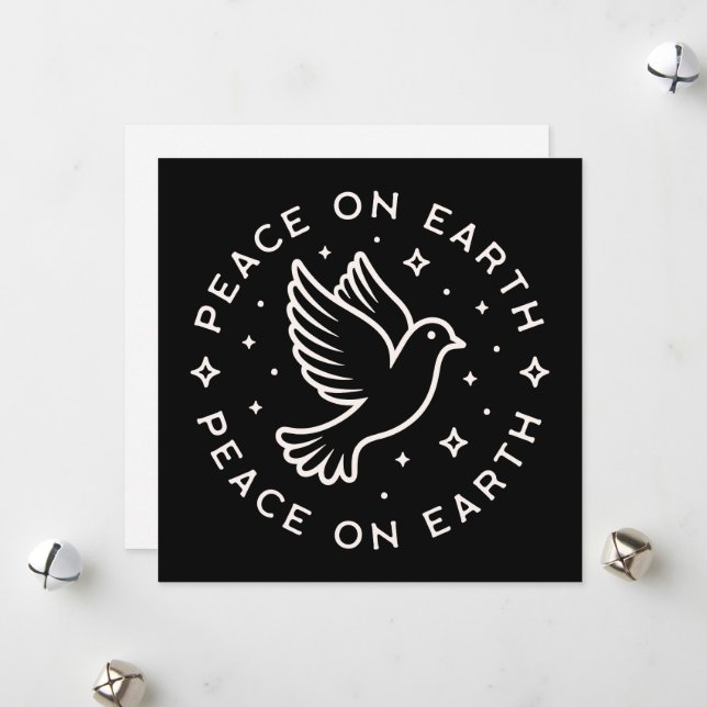 Tarjeta Festiva Paz en la Tierra (Anverso/Reverso In Situ)