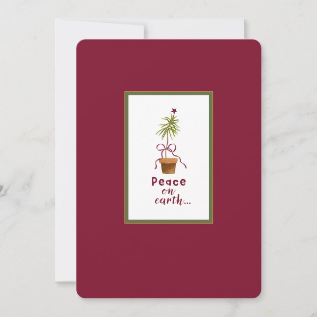 Tarjeta Festiva Paz en la Tierra