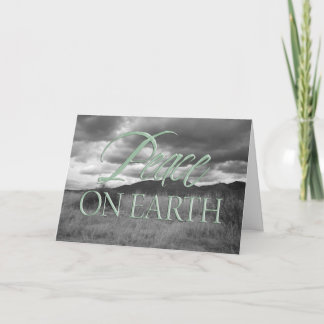 Tarjeta Festiva Paz en la Tierra En El Desierto