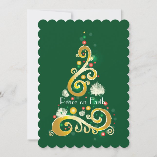 Tarjeta Festiva Paz en la Tierra IV (Anverso)