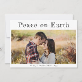 Tarjeta Festiva Paz en la Tierra Religiosos Mínimo 2 Navidades de 