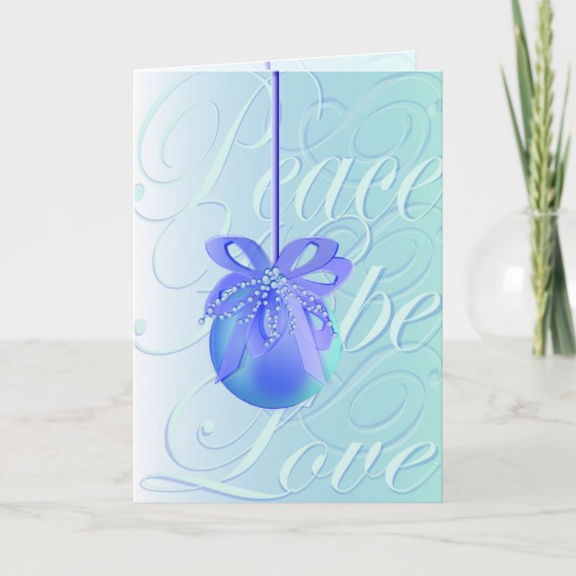 Tarjeta Festiva Paz, esperanza, amor (Anverso)