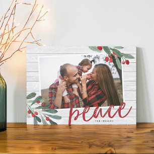 Tarjeta Festiva Paz   Foto de Farmhouse Holly