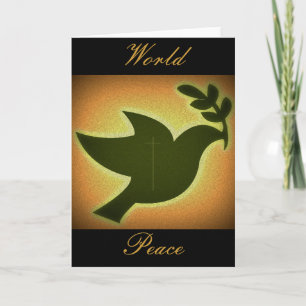 TARJETA FESTIVA PAZ MUNDIAL