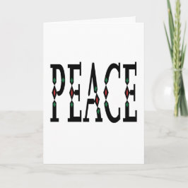 Tarjeta Festiva Paz navideña minimalista simple