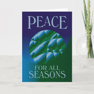 Tarjeta Festiva Paz para todas las estaciones
