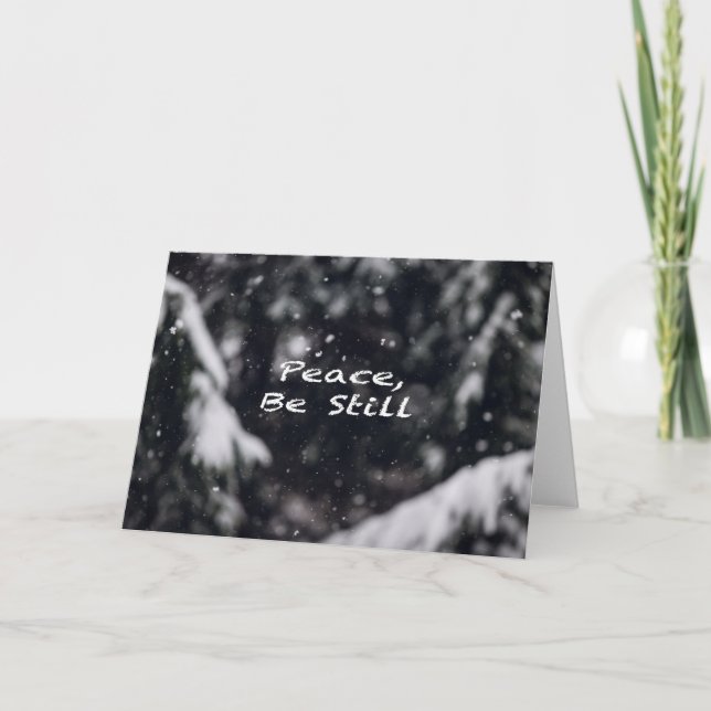 Tarjeta Festiva Paz, Permanecer — (Anverso)