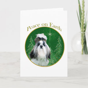 Tarjeta Festiva Paz Shih Tzu