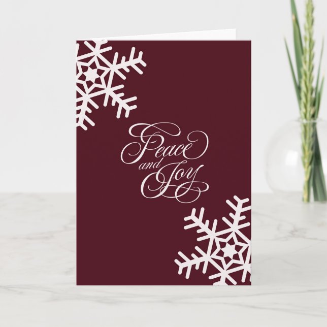 Tarjeta Festiva Paz y alegría (Anverso)