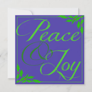 Tarjeta Festiva Paz y alegría
