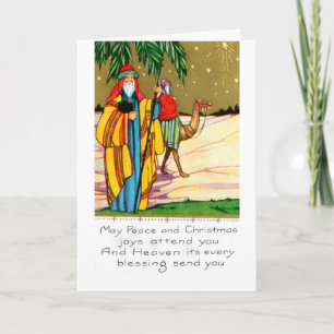 Tarjeta Festiva Paz y alegría de los Navidades