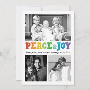 Tarjeta Festiva Paz y Alegría Multi x 3