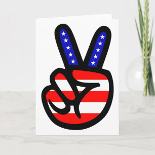 Tarjeta Festiva Paz y amor