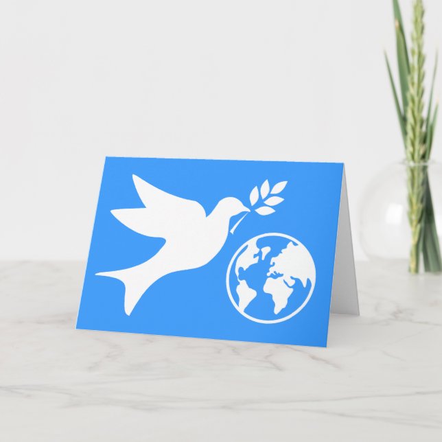 Tarjeta Festiva Peace Dove (Anverso)