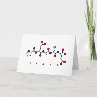 Tarjeta Festiva peace peptide card