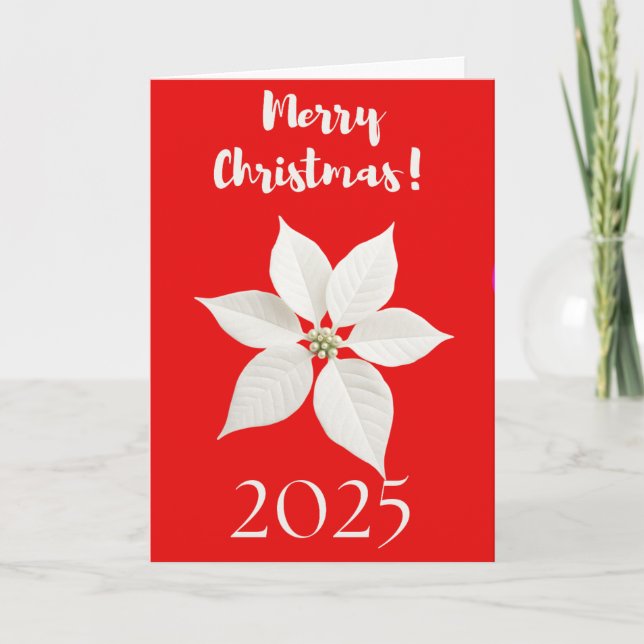 Tarjeta Festiva Peaceful Christmas Wishes Greeting Card (Anverso)