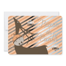Peach Jingle Bells Stripe Deer Navidades