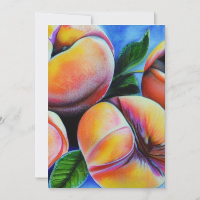 Tarjeta Festiva Peaches (Anverso)