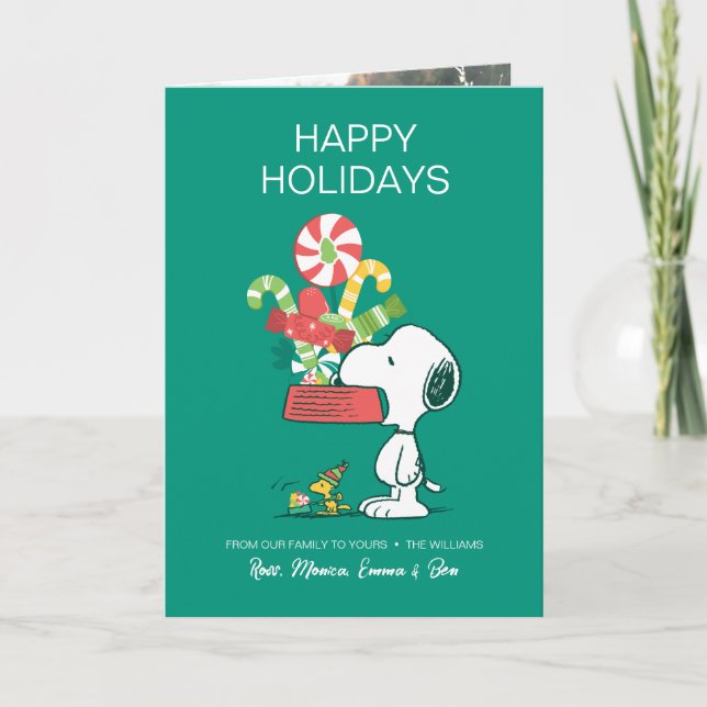 Tarjeta Festiva Peanuts | Cuantos más mejor (Anverso)