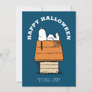 Tarjeta Festiva Peanuts   Snoopy y los Boos