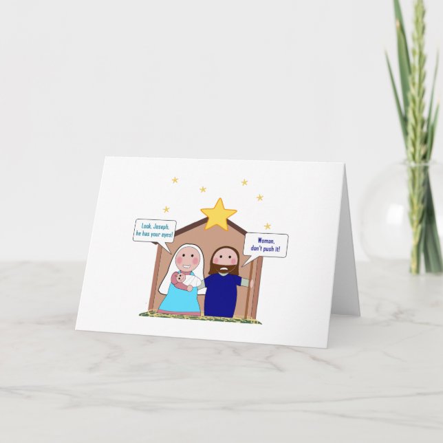 Tarjeta Festiva Pecado de la natividad (Anverso)