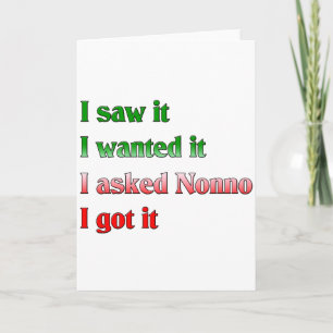 Tarjeta Festiva Pedí Nonno