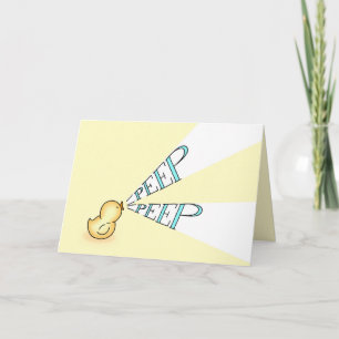 Tarjeta Festiva Peep Peep Little Chick, Easter Card