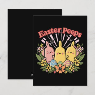 Tarjeta Festiva Peeps de Pascua