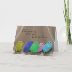 Tarjeta Festiva Peeps de Pascua
