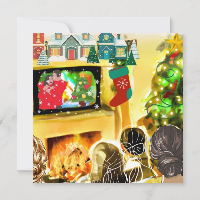 Tarjeta Festiva Películas de navidades (Anverso)