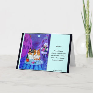 Tarjeta Festiva Pembroke Welsh Corgi