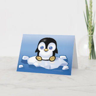 Tarjeta Festiva Penguin