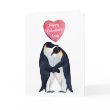 Penguin, emperador de la pareja de San Valentín