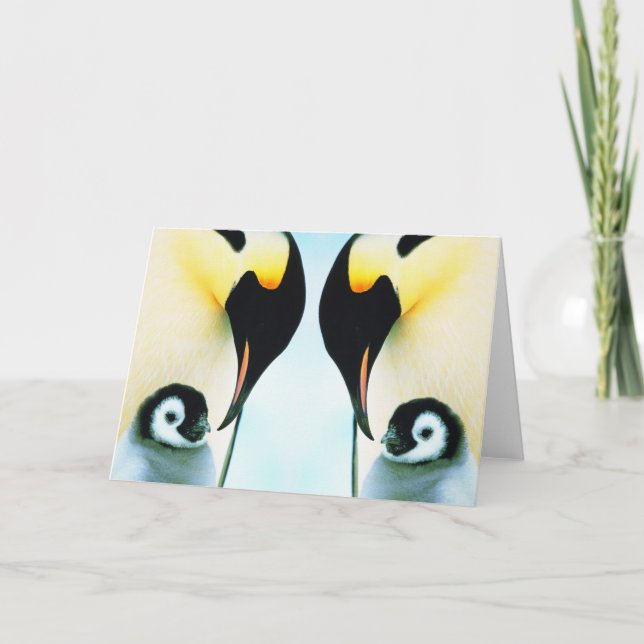 TARJETA FESTIVA PENGUINOS (Anverso)
