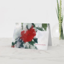 Tarjeta Festiva Pensamiento en usted estas vacaciones de A.