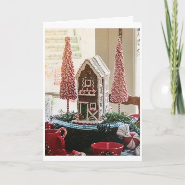 TARJETA FESTIVA PENSANDO EN "BUENOS AMIGOS DE LOS NAVIDADES "NAVID (Anverso)