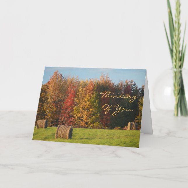 Tarjeta Festiva Pensando En Ti (Anverso)